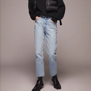 Zara hi-rise staight leg jeans